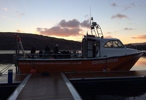 a ship docked lochaline