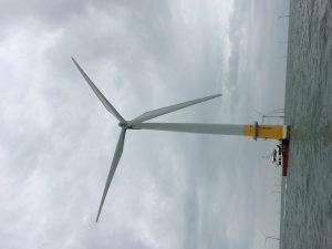 wind turbine on the ocean offshore wind archaeology