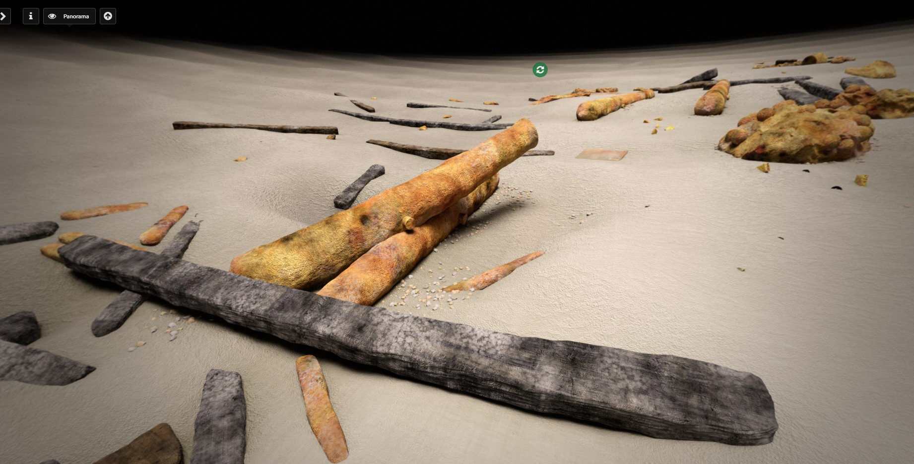 3D virtual tour of the rooswijk protected wreck site