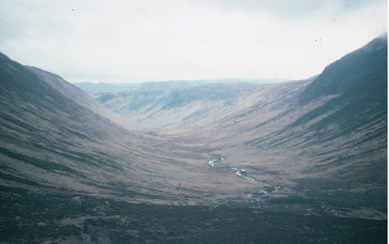 Example of a U-shaped valley (from the course). learning to work week 2019: global warming