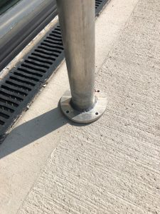 an image of the bottom of a pole