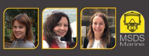 Image showing the three presenters of the marine heritage crime training course, Alison James, Beccy Austin and Jenny Kent.